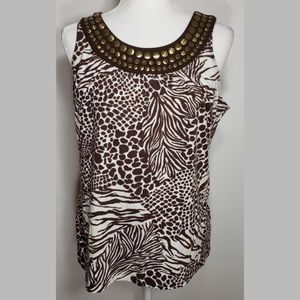 Studio Works Animal Print with Hardware Tank